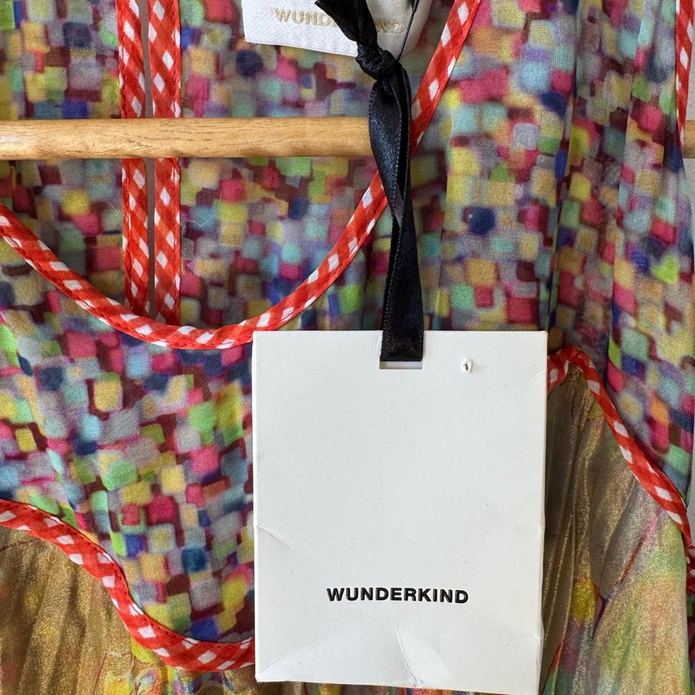 Wunderkind multi-colored floral print pleated dress - Picture 6 of 8